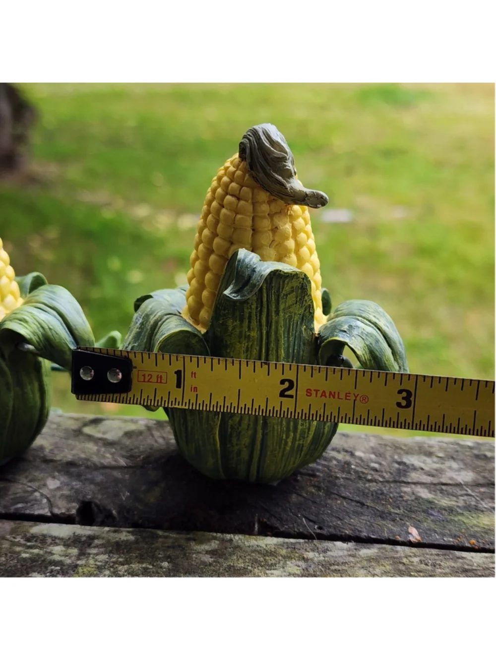Vintage Anthropomorphic Corn on the Cob Resin Shelf Sitters - Set of 3 Whimsical